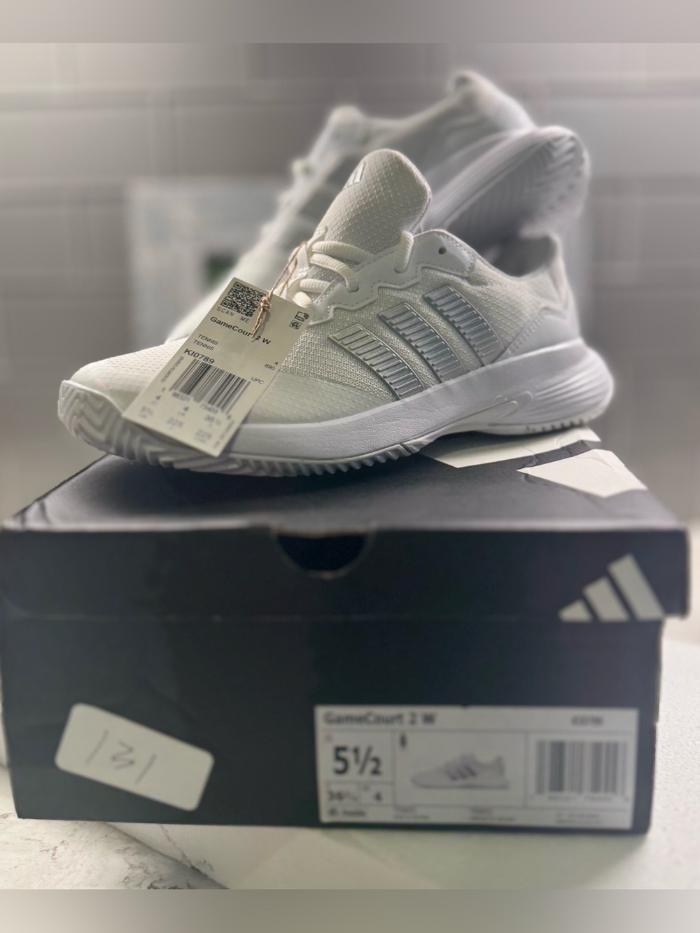 NEW!! Adidas GameCourt 2. Ladies size 5.5. NIB!!